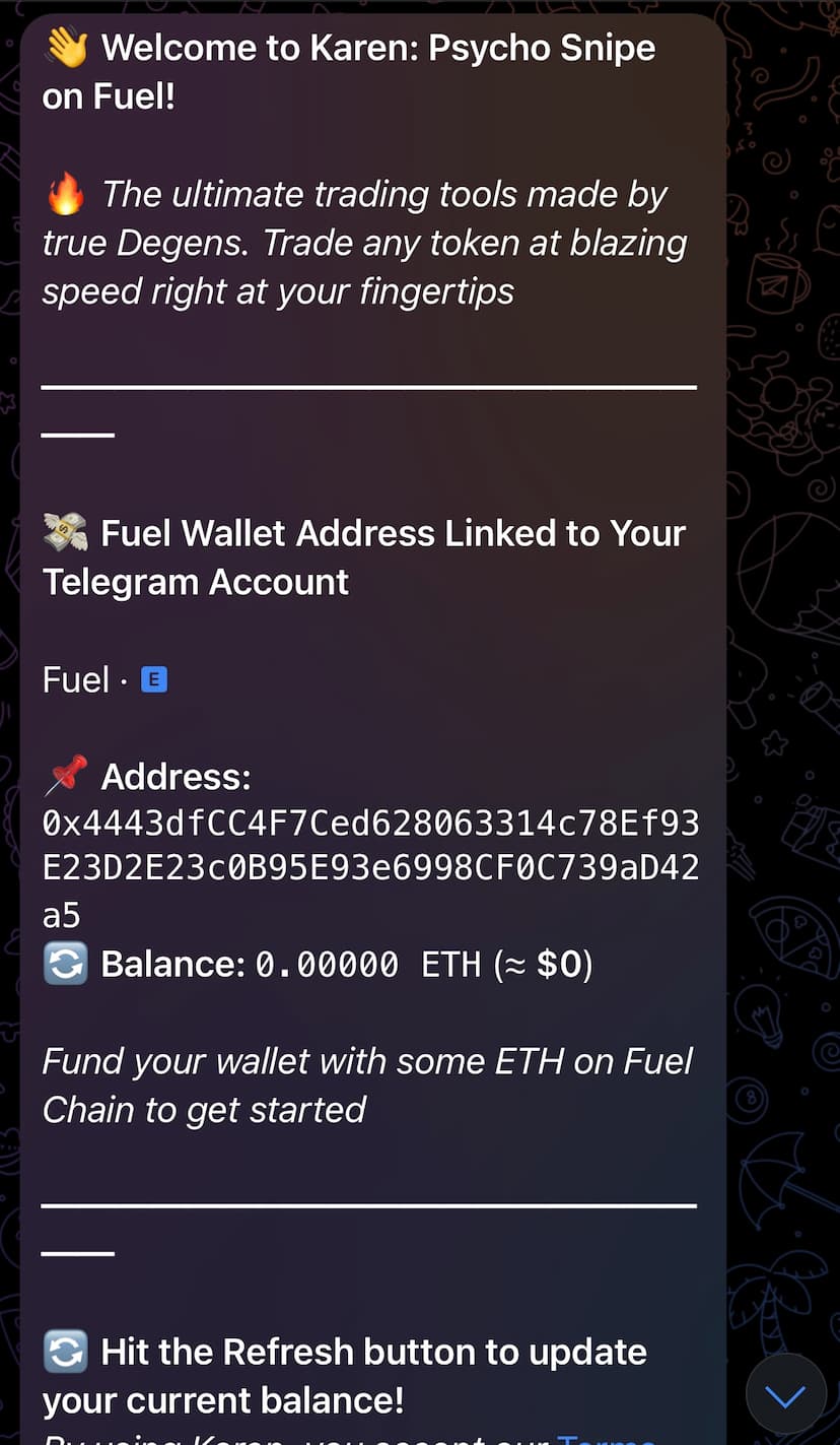 Telegram Bot Interface